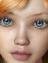 nice pretty 3d teenager