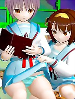 filthy young babe gets roughly penetrated by strapon in hot 3d hentai vid